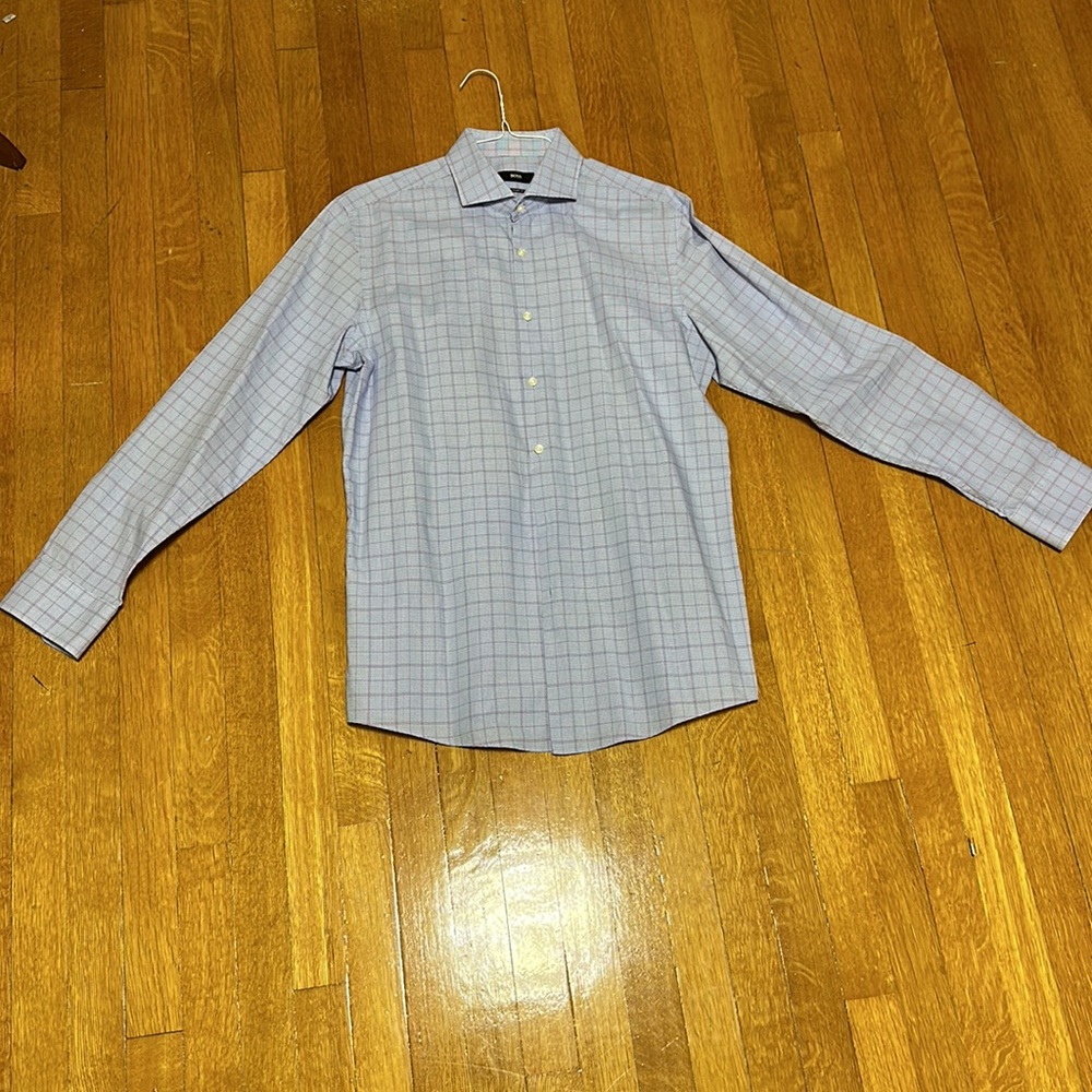 Hugo Boss sharp fit button down shirt